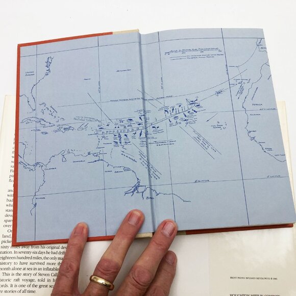 Adrift Seventy-six Days Lost At Sea HBDC Steven Callahan First Edition - Picture 7 of 11